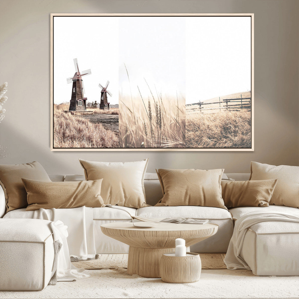 Farm Prints Set, Farmhouse Wall Art Canvas, Country House