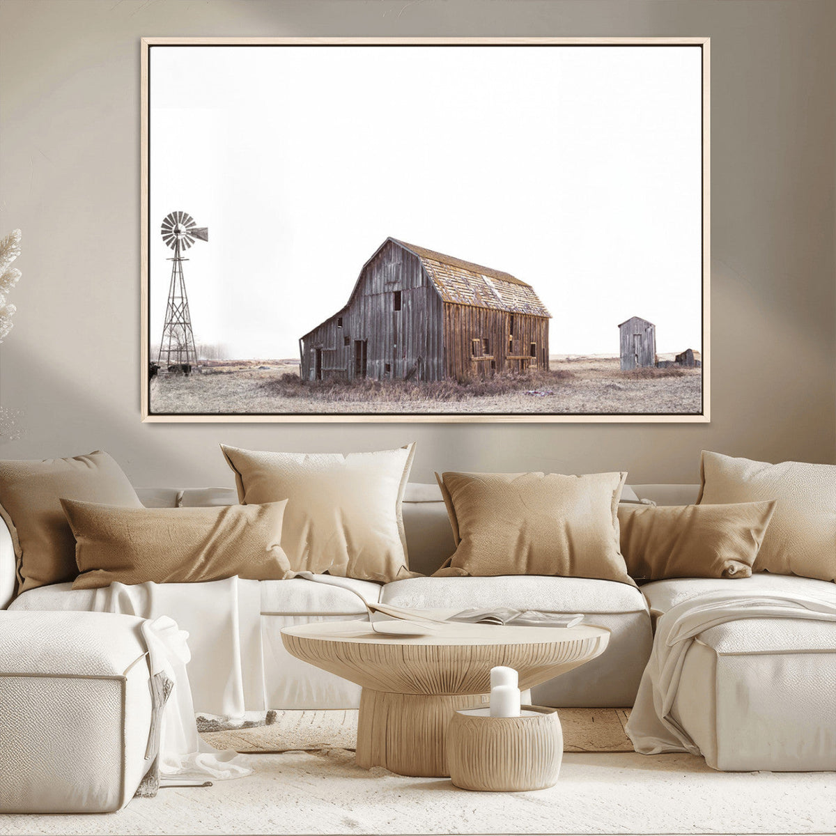 Set of 3 Rustic Farmhouse Wall Art Prints – Country Barn,