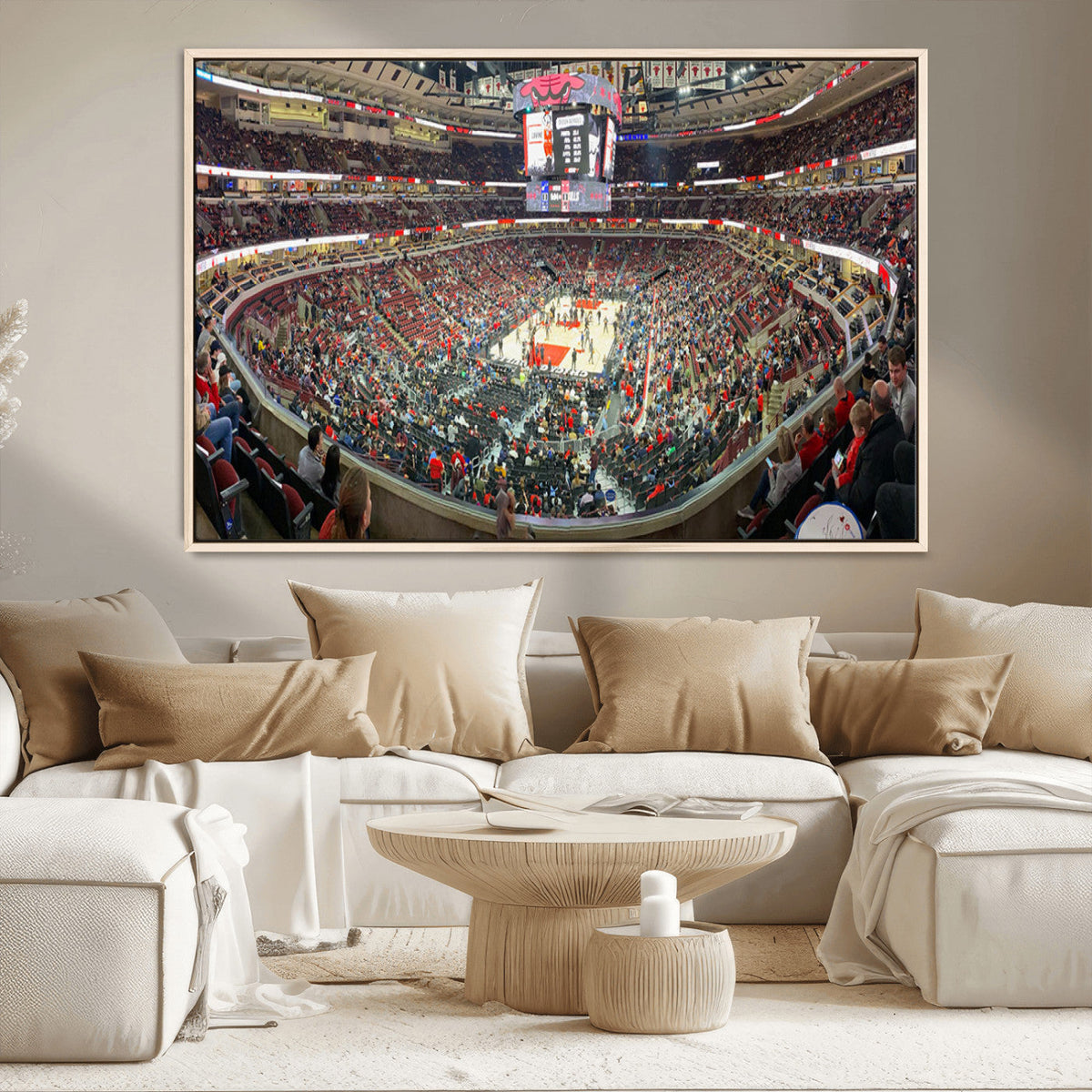 United Center Chicago Bulls Stadium Wall Art Canvas Print