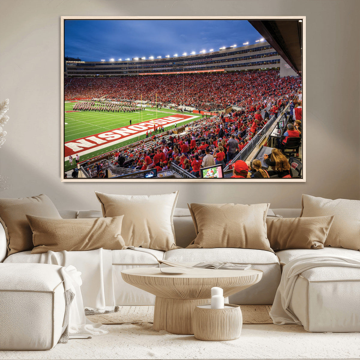 Wisconsin Badgers Football Team Print - Madison Camp Randall
