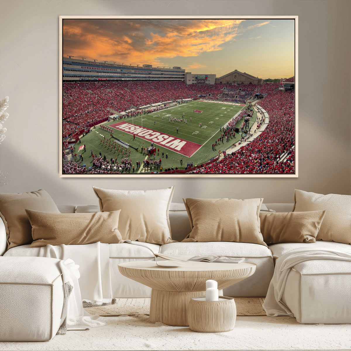 Camp Randall Stadium Wisconsin Badgers Large Wall Art Canvas