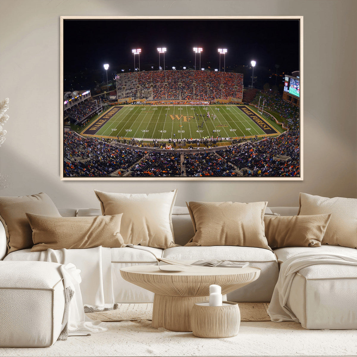 Demon Deacons Print Canvas, Football Team Print -