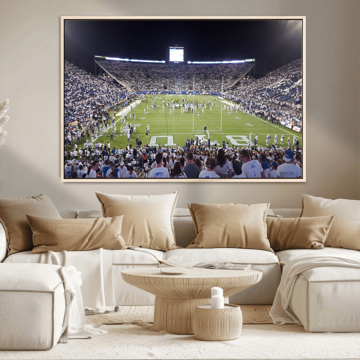 Brigham Young University Cougars Football Print Canvas -