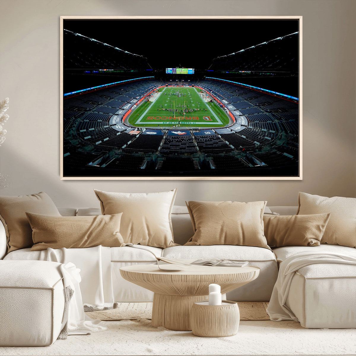 Denver Broncos Football Team Print Canvas- Denver Empower