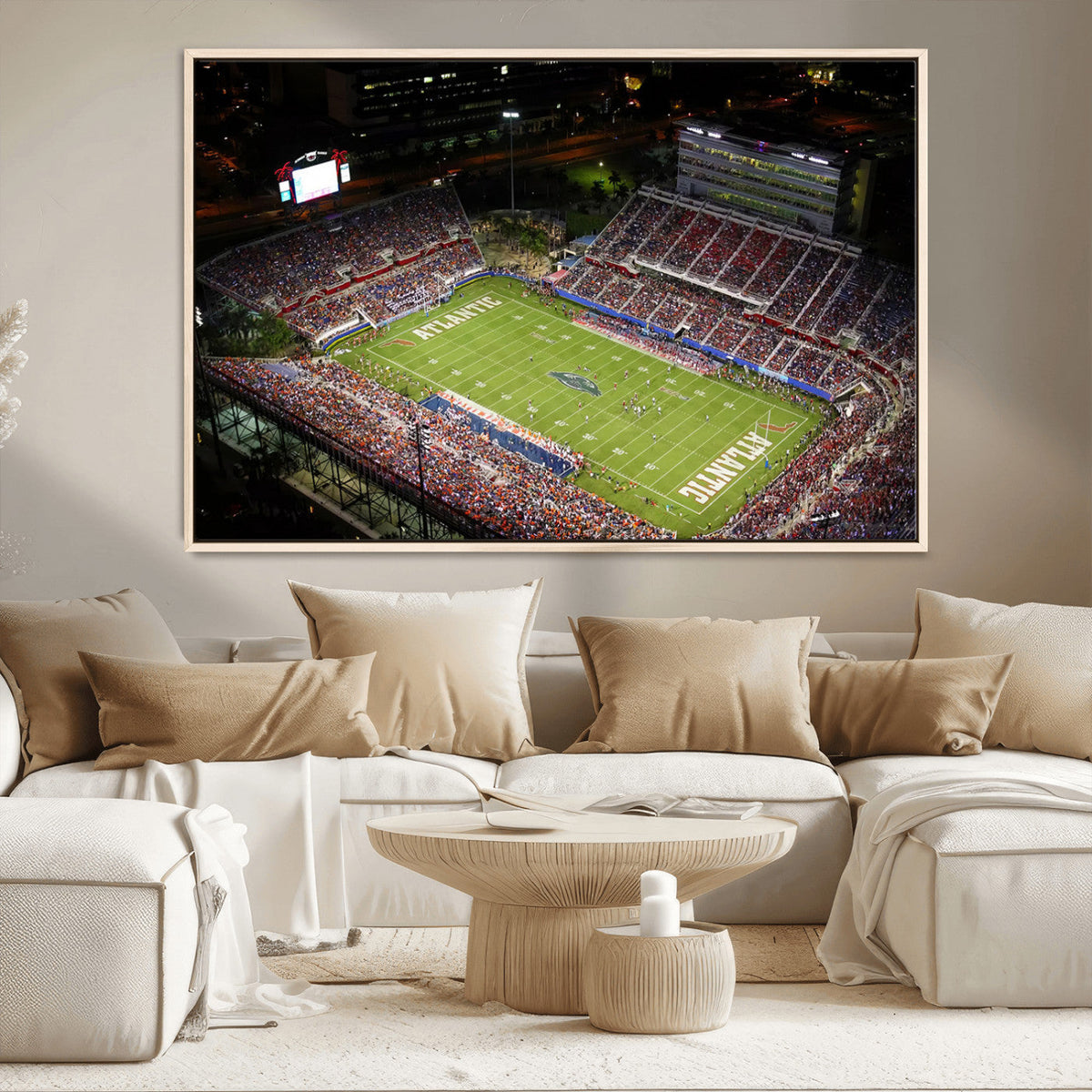 Florida Atlantic University Owls Canvas Print, Football Team