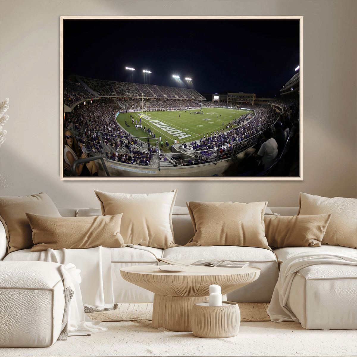 TCU Horned Frogs Football Team Print - Fort Worth Amon G.