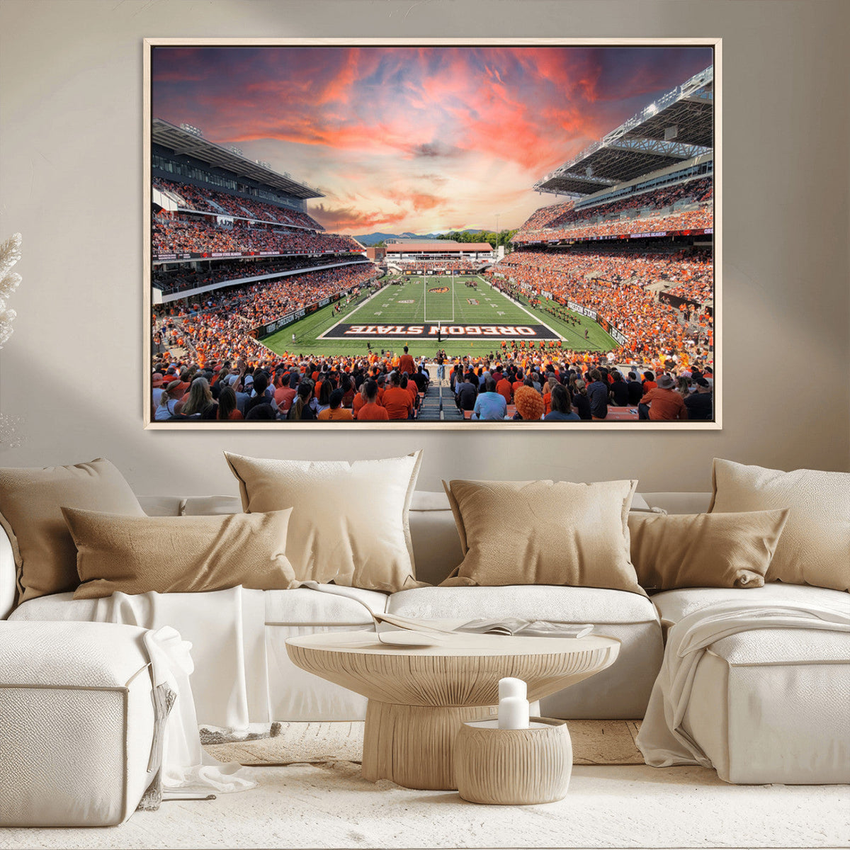 Oregon State Beavers Football Team Print - Corvallis Reser