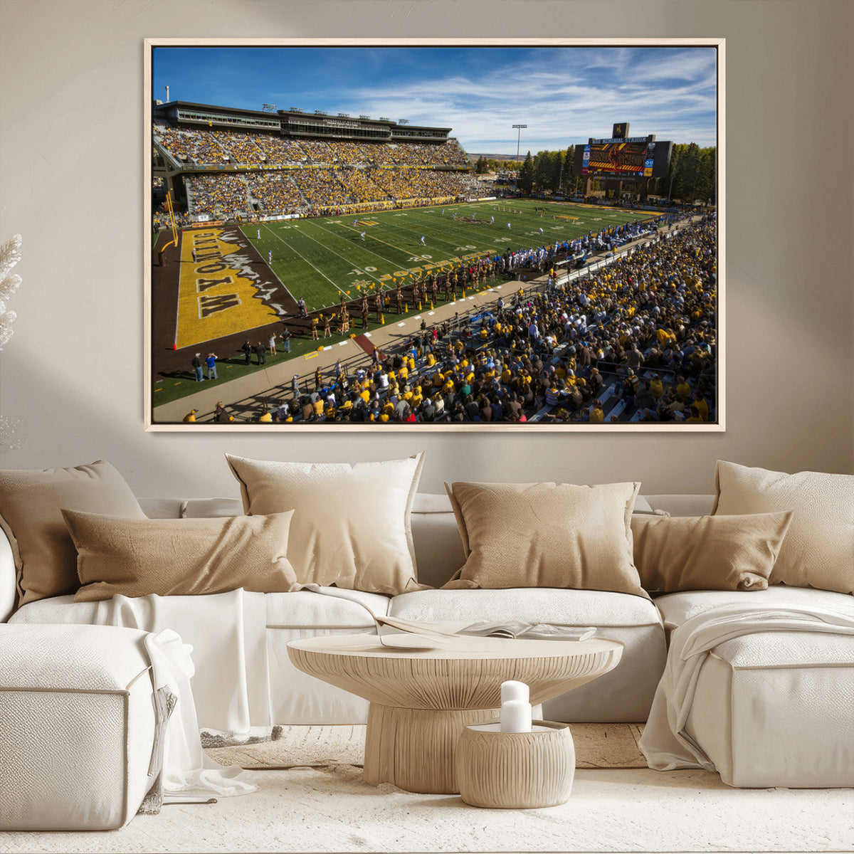 University of Wyoming Cowboys Football Team Print - Laramie