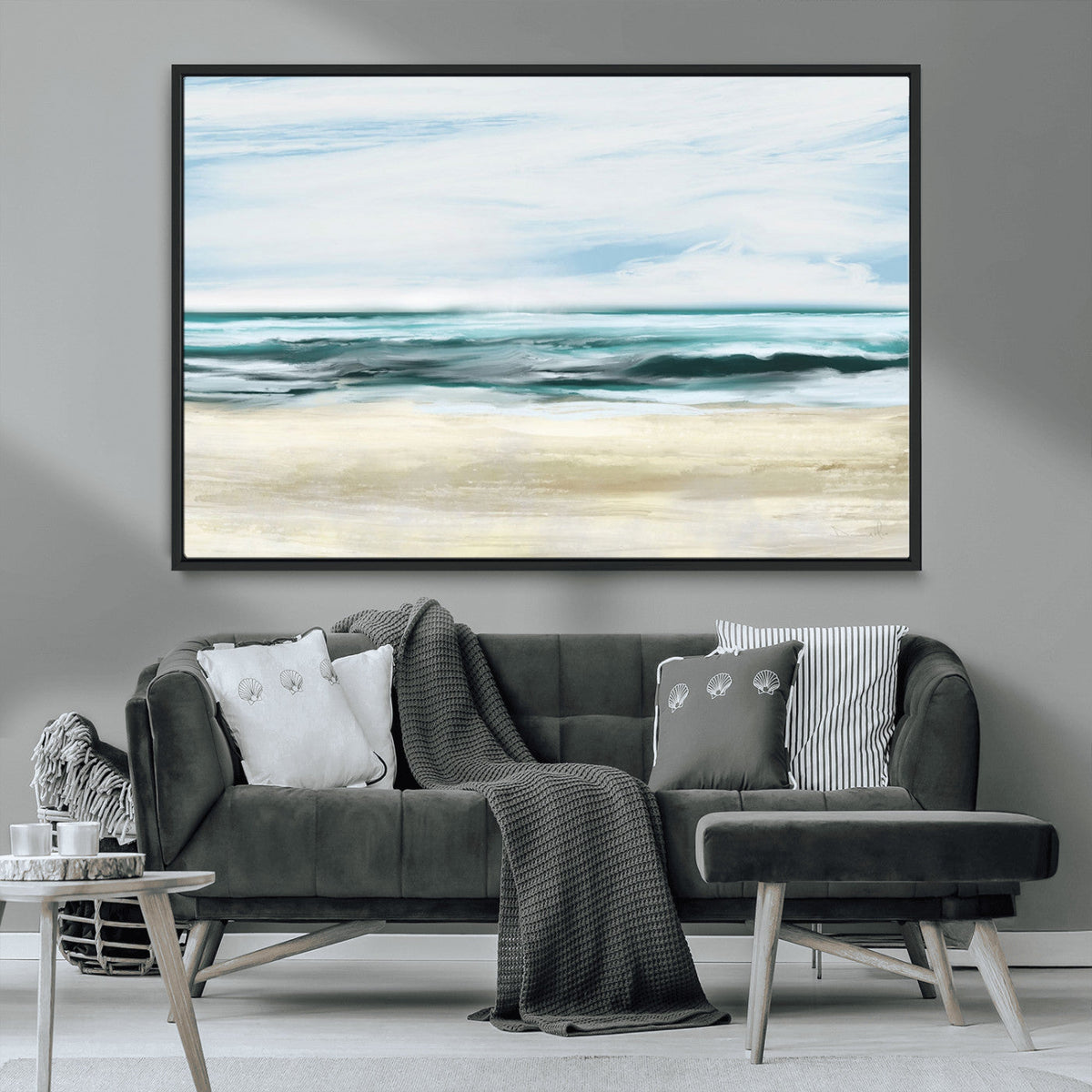 Ocean Abstract Wall Art Canvas Print