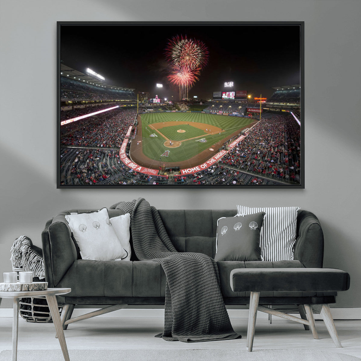 Fireworks at Angel Stadium – Los Angeles Angels Canvas