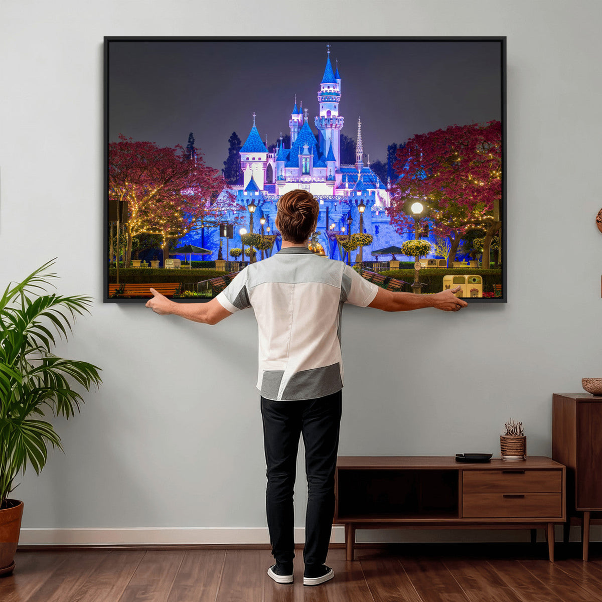 Disney Castle Wall Art Canvas Print – Magical Fairytale