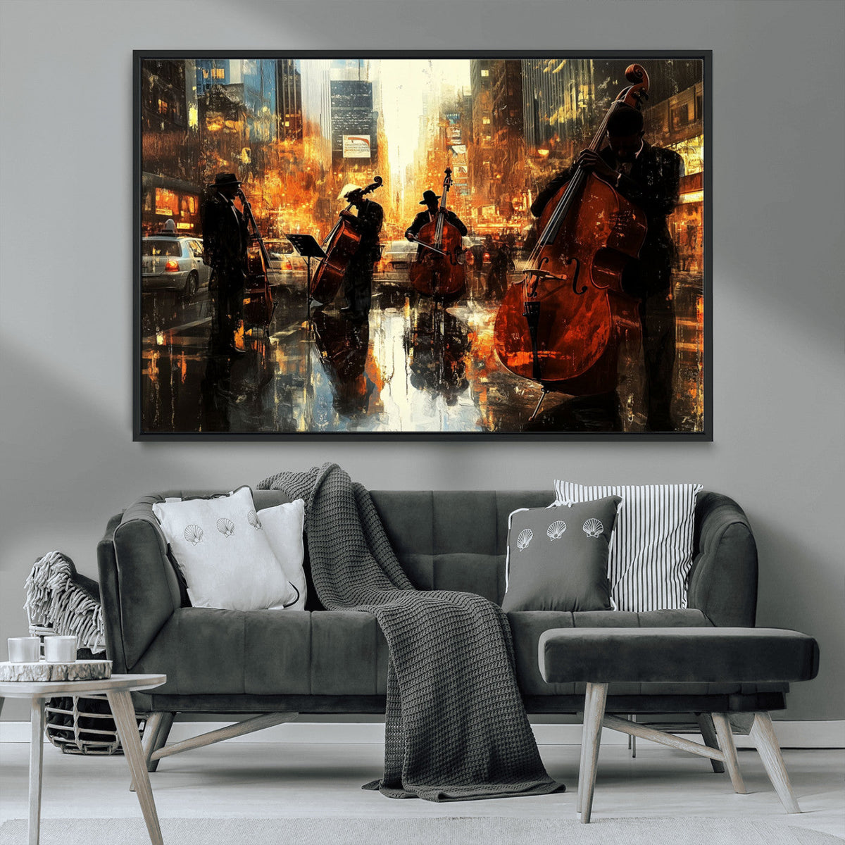 Jazz Wall Art Canvas Print – Colorful Musical Instrument