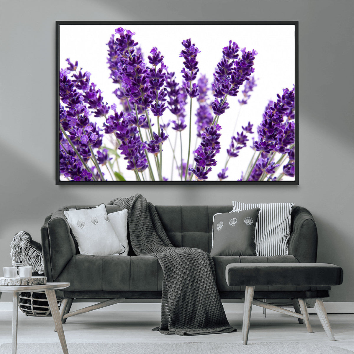 Lavender Flower Wall Art Canvas Print