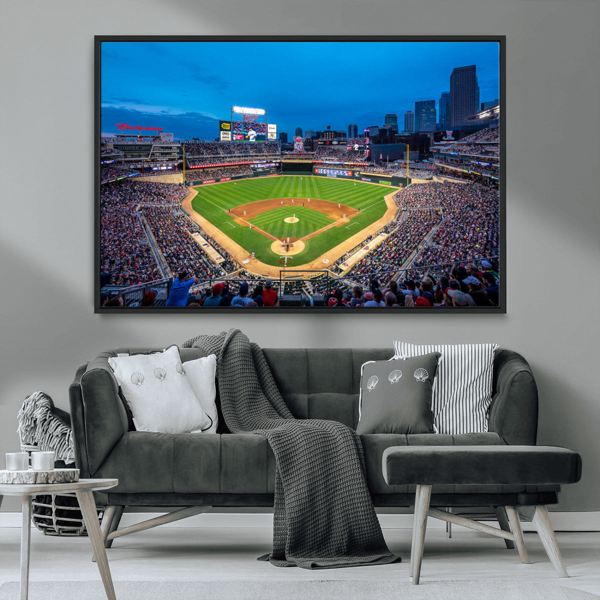 Target Field Stadium Wall Art Canvas Print – Minnesota Twins