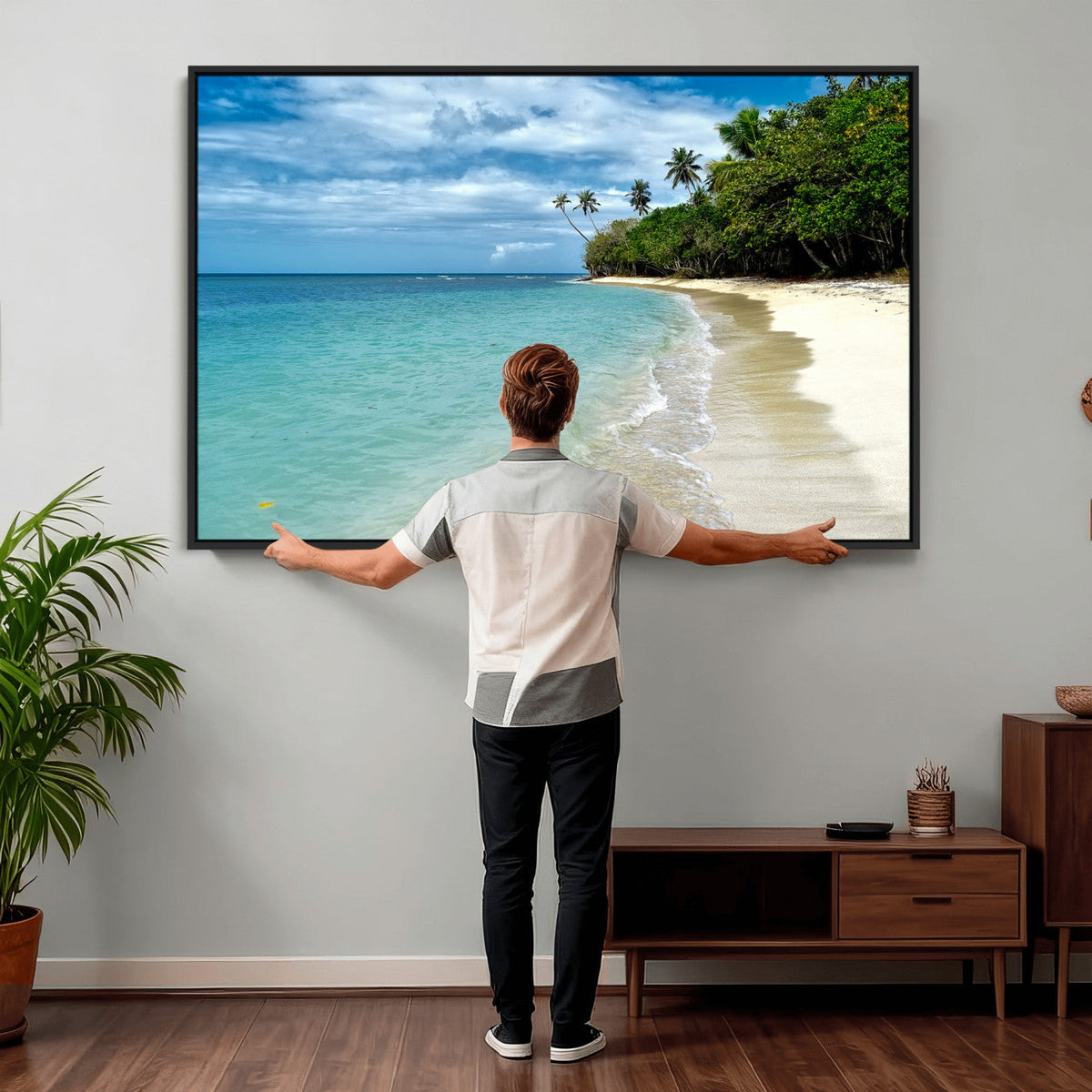 Puerto Rico Beach Paradise Wall Art – Tropical Coastal Print