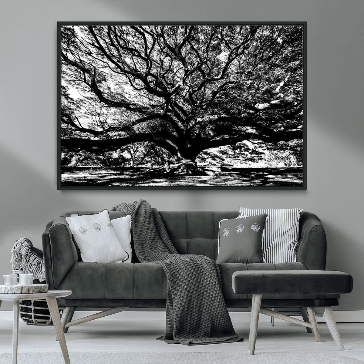 Mighty Angel Oak Wall Art | Angel Oak Tree Art Print