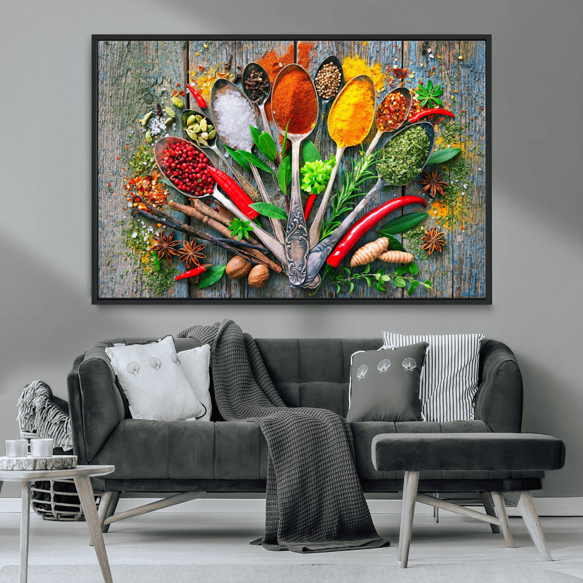 Spoonful of Spices Cooking Wall Art Canvas Print - Vibrant