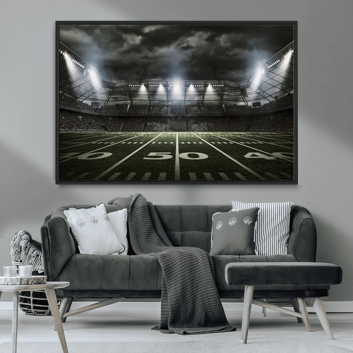 American Football Stadium Wall Art Canvas Print, Stadium