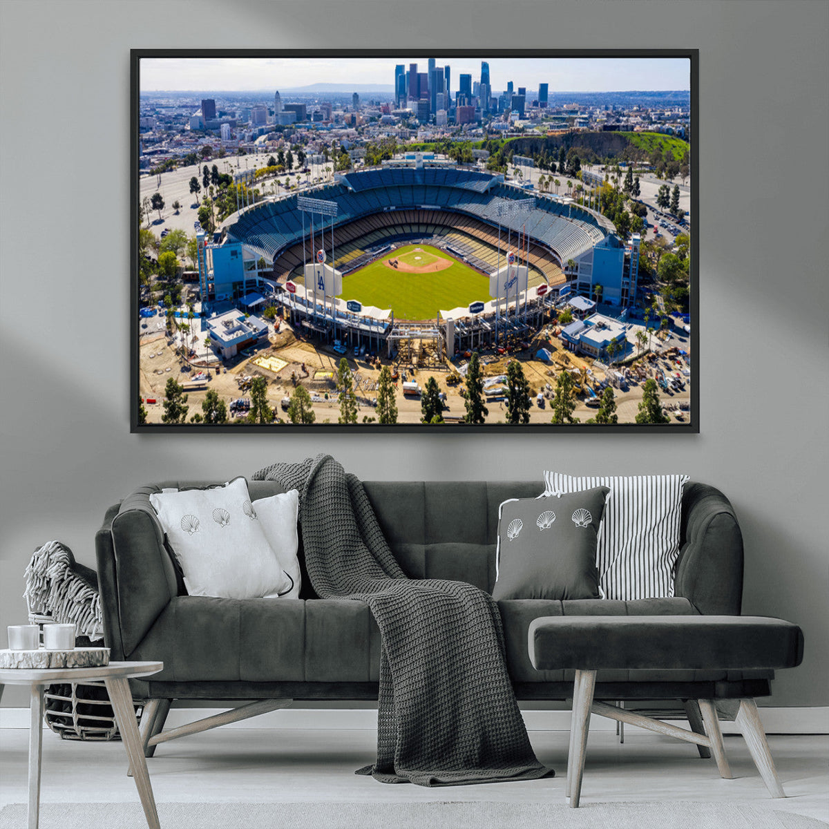 Los Angeles Dodgers Dodger Stadium Wall Art Canvas Print -