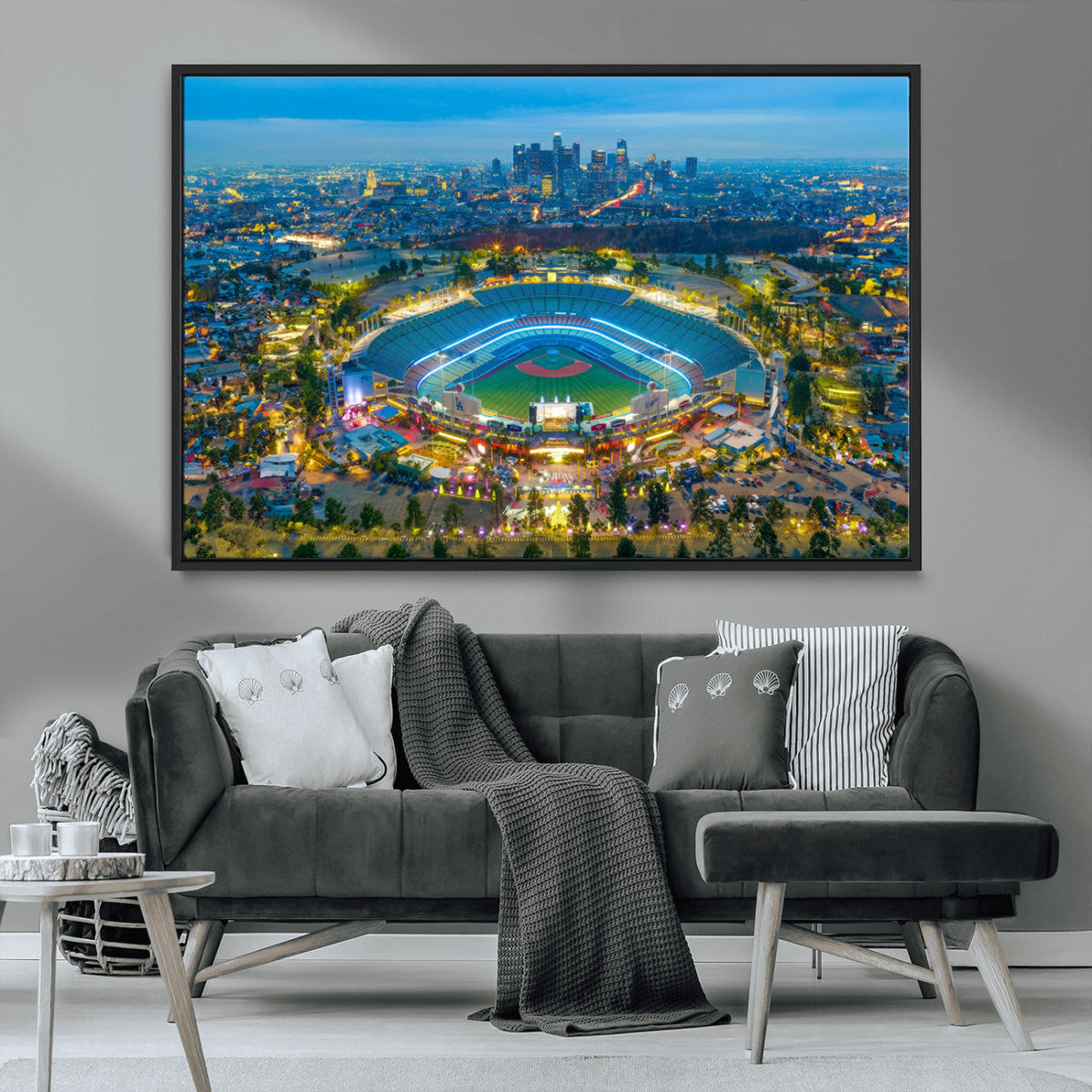 Los Angeles Dodgers Wall Art Canvas, Dodger Stadium Wall Art
