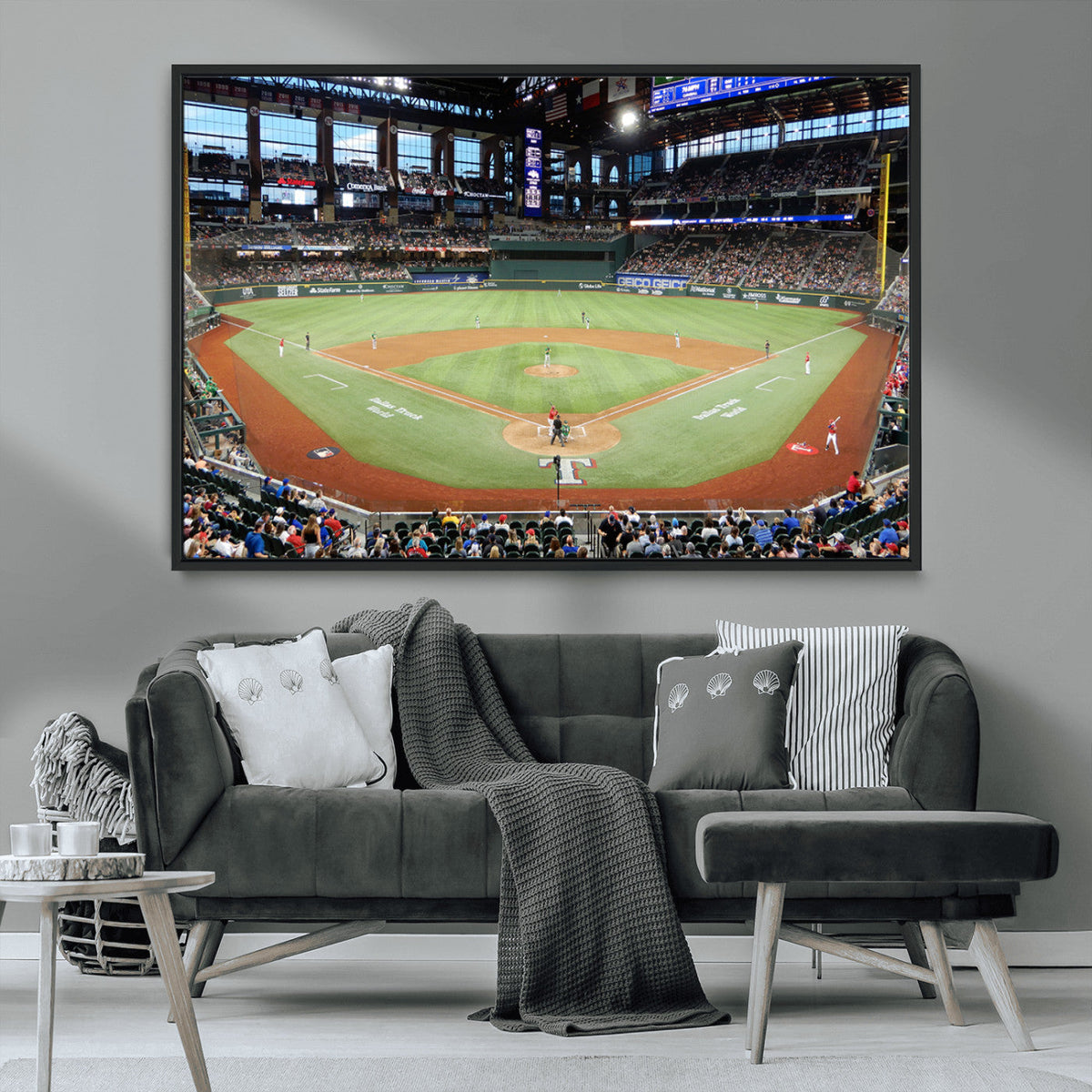 Texas Rangers Baseball Team Print - Arlington Globe Life