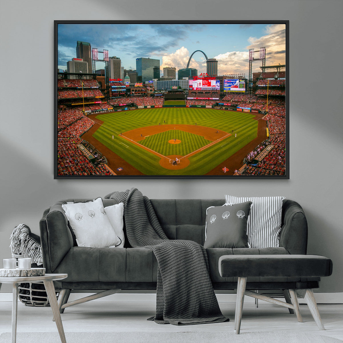 St. Louis Cardinals Baseball Team Print - Busch Stadium Wall