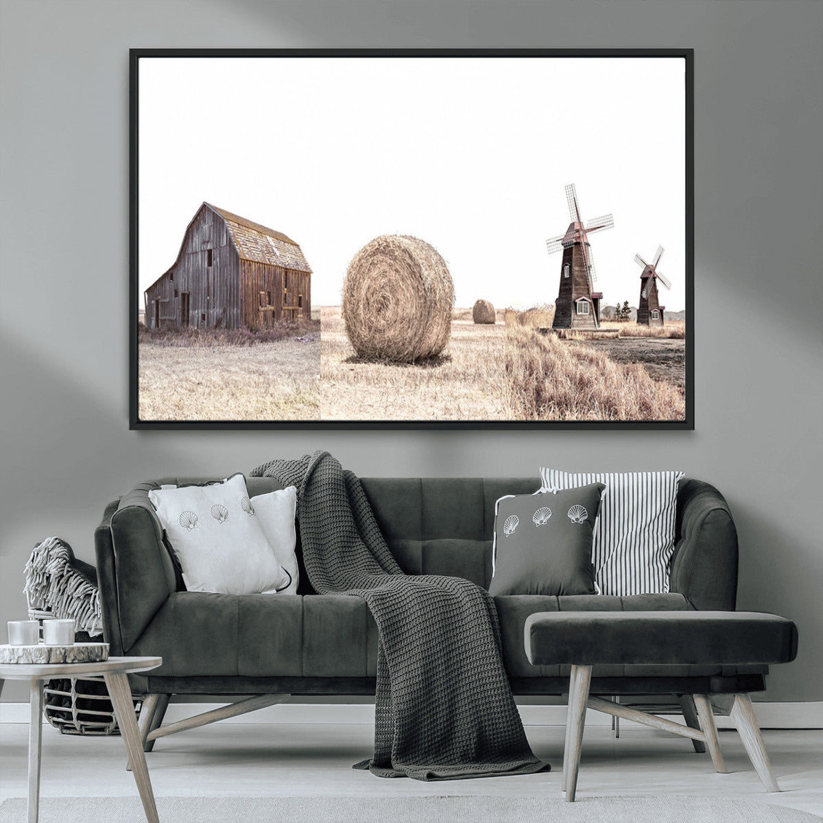 Farm Prints Set, Set of 3 Farmhouse Wall Art, Country House