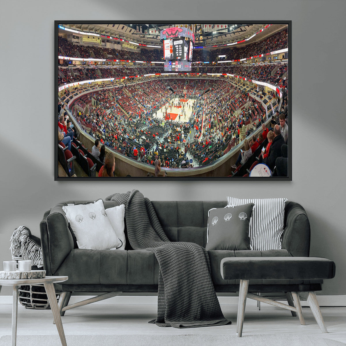 United Center Chicago Bulls Stadium Wall Art Canvas Print