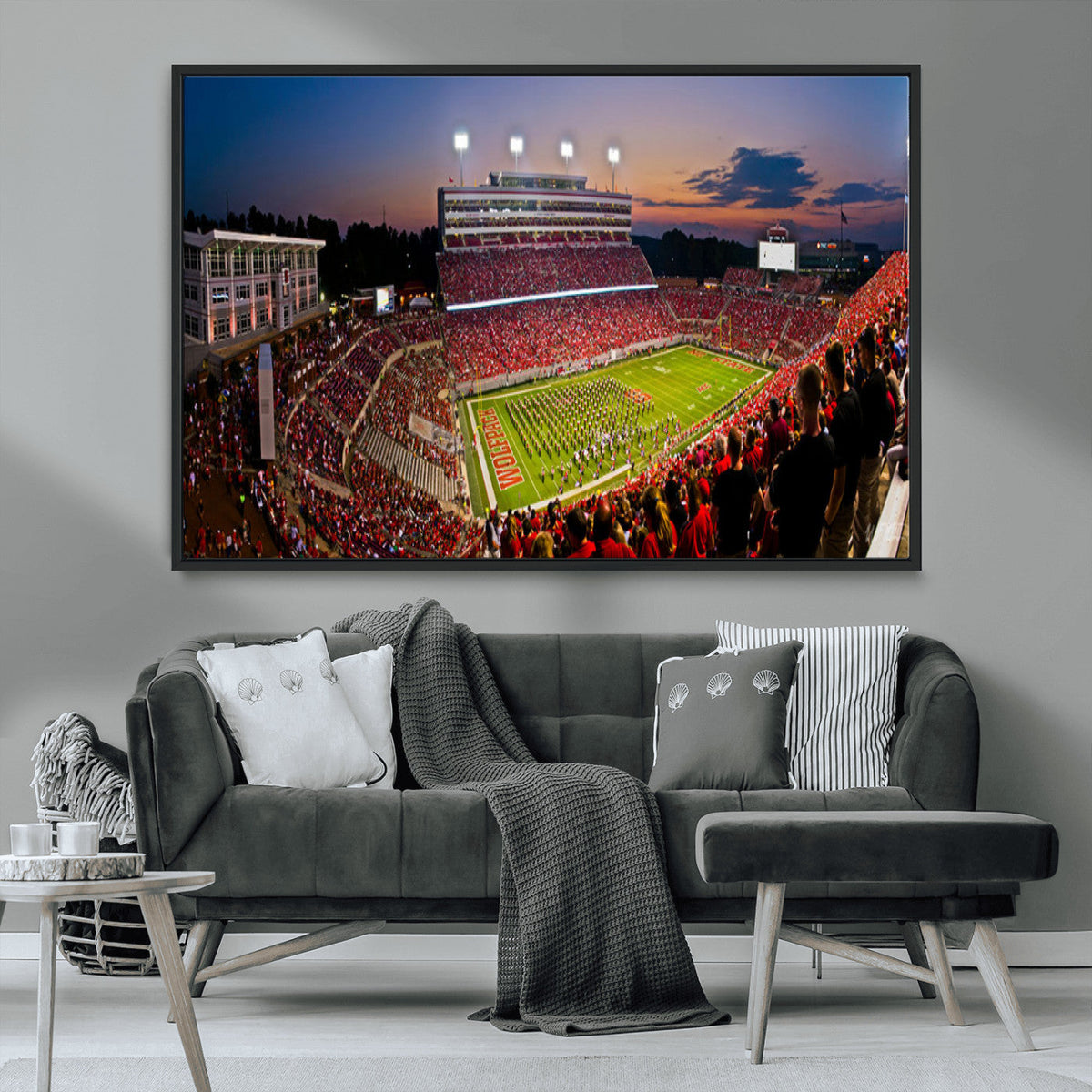 NC State Wolfpack Football Team Print - Raleigh