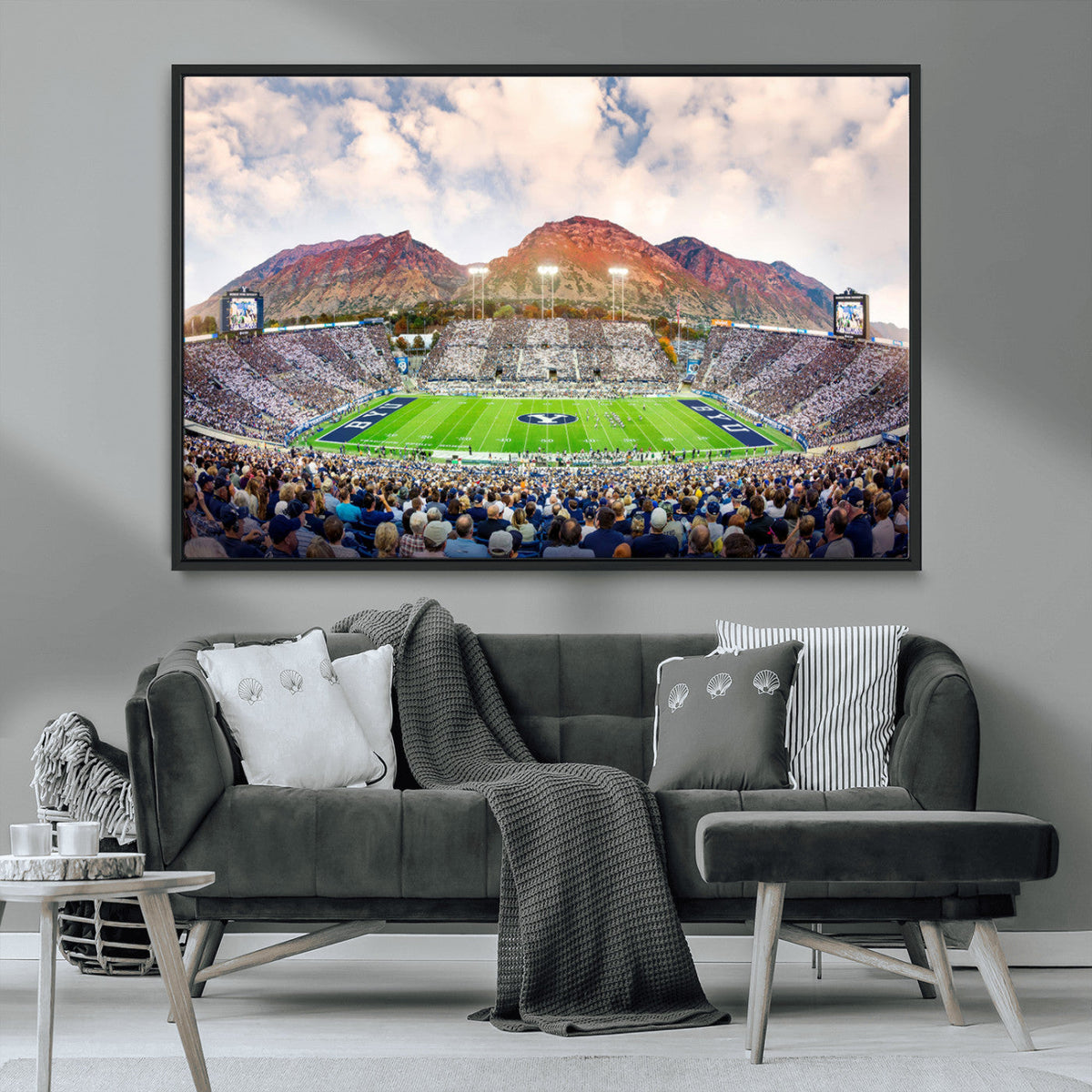 Brigham Young University Cougars Football Team Print - Provo