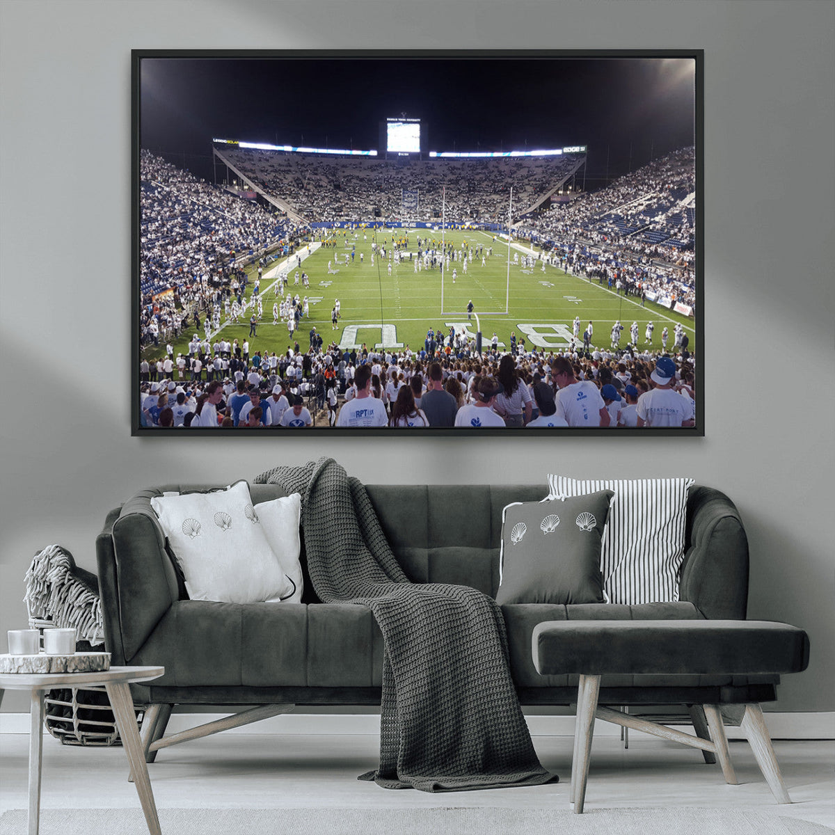 Brigham Young University Cougars Football Print Canvas -