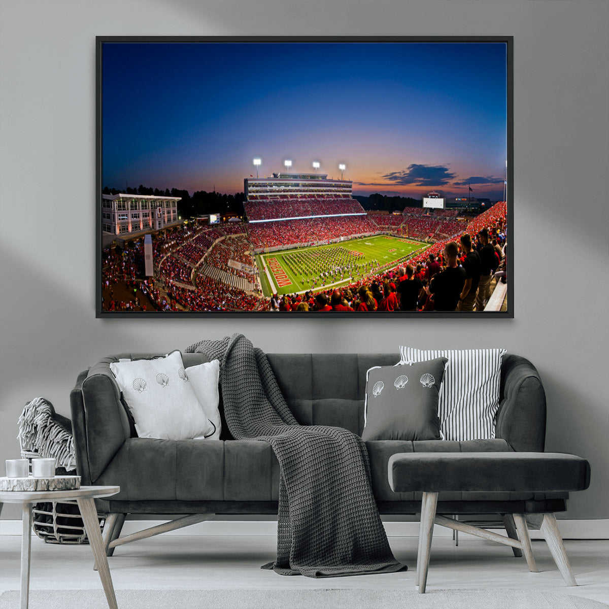 Wolfpack Football Team Wall Art Print - Raleigh