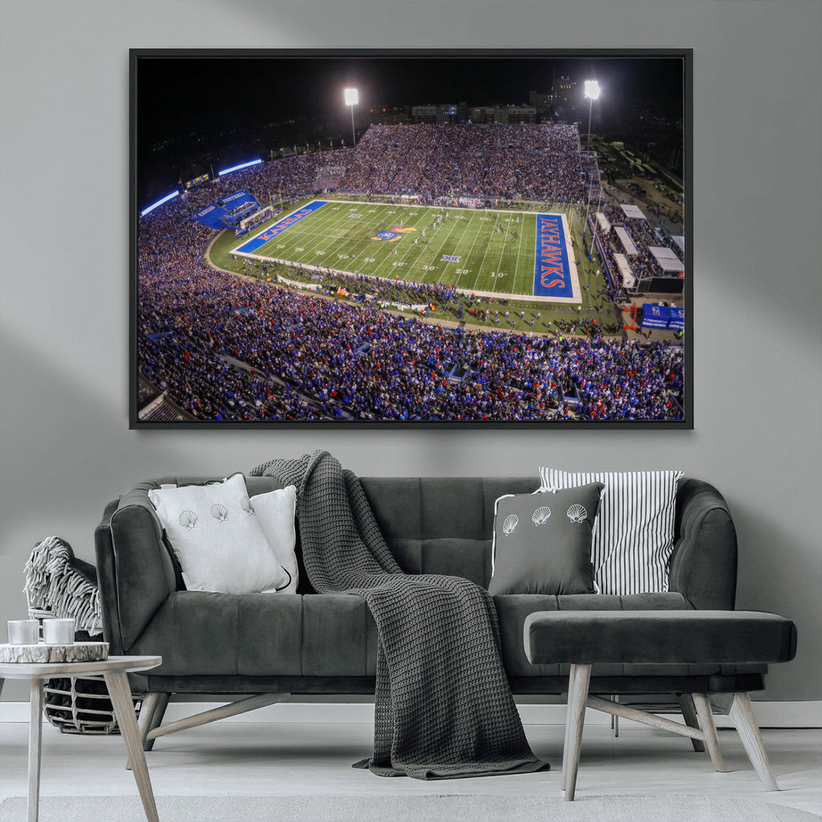 University of Kansas Jayhawks Football Team Print - Lawrence