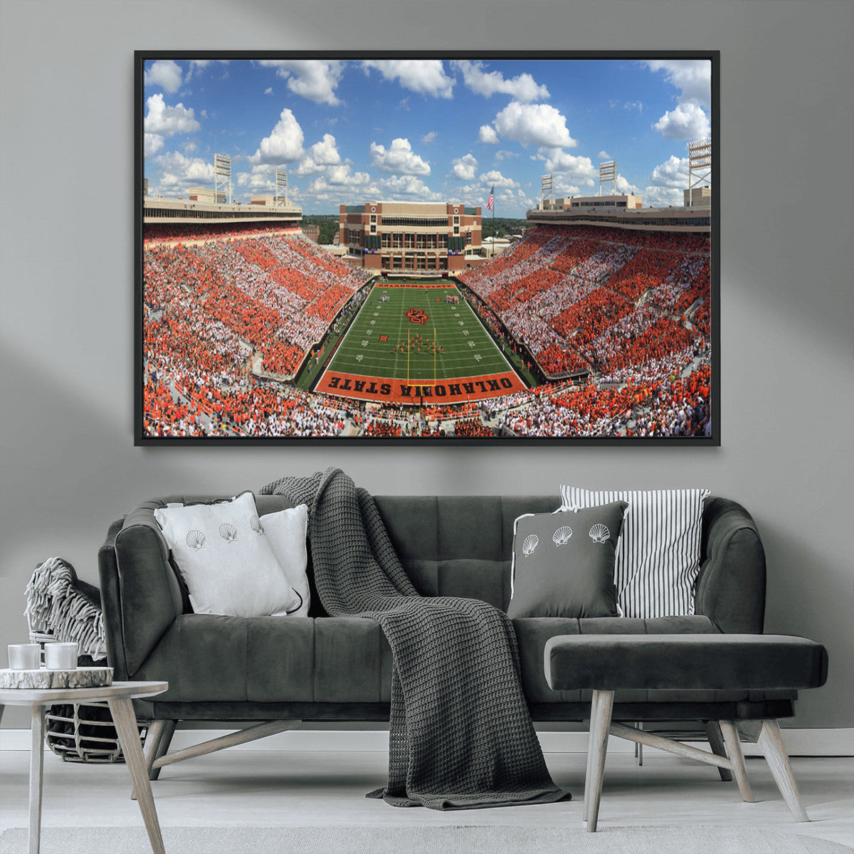Oklahoma State Cowboys Football Team Print - Stillwater