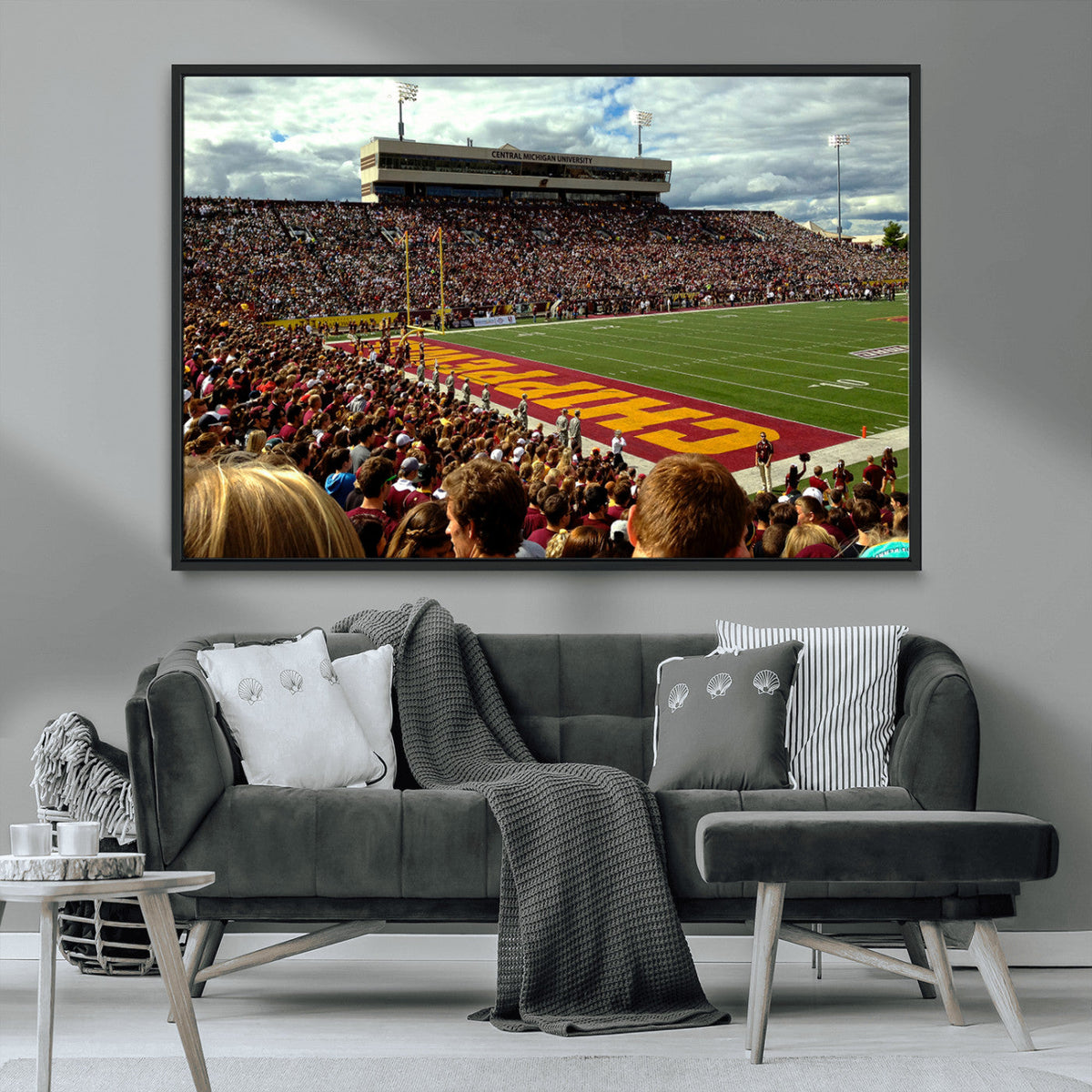 Central Michigan University Chippewas Football Team Print -
