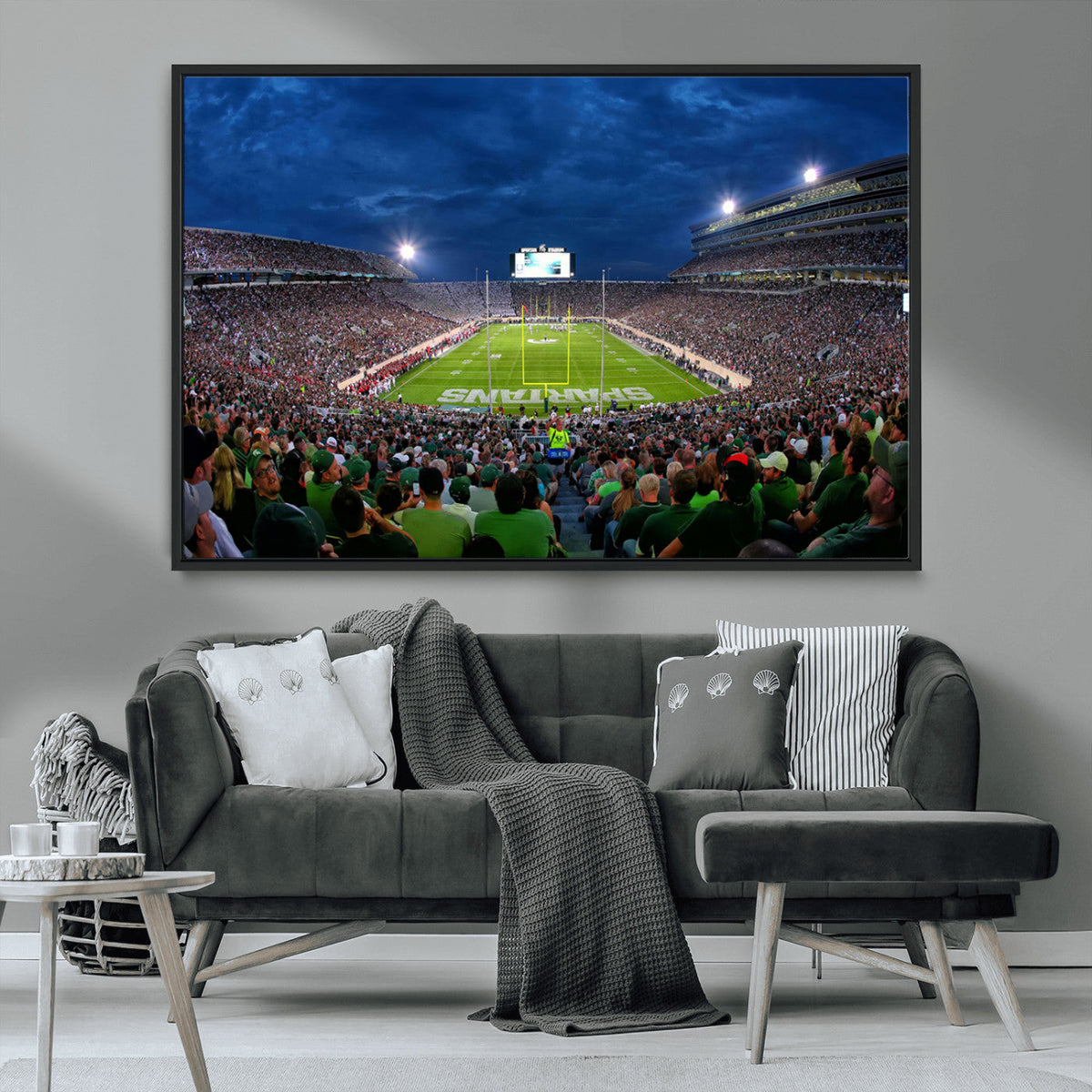 Michigan State Spartans Football Team Print - East Lansing