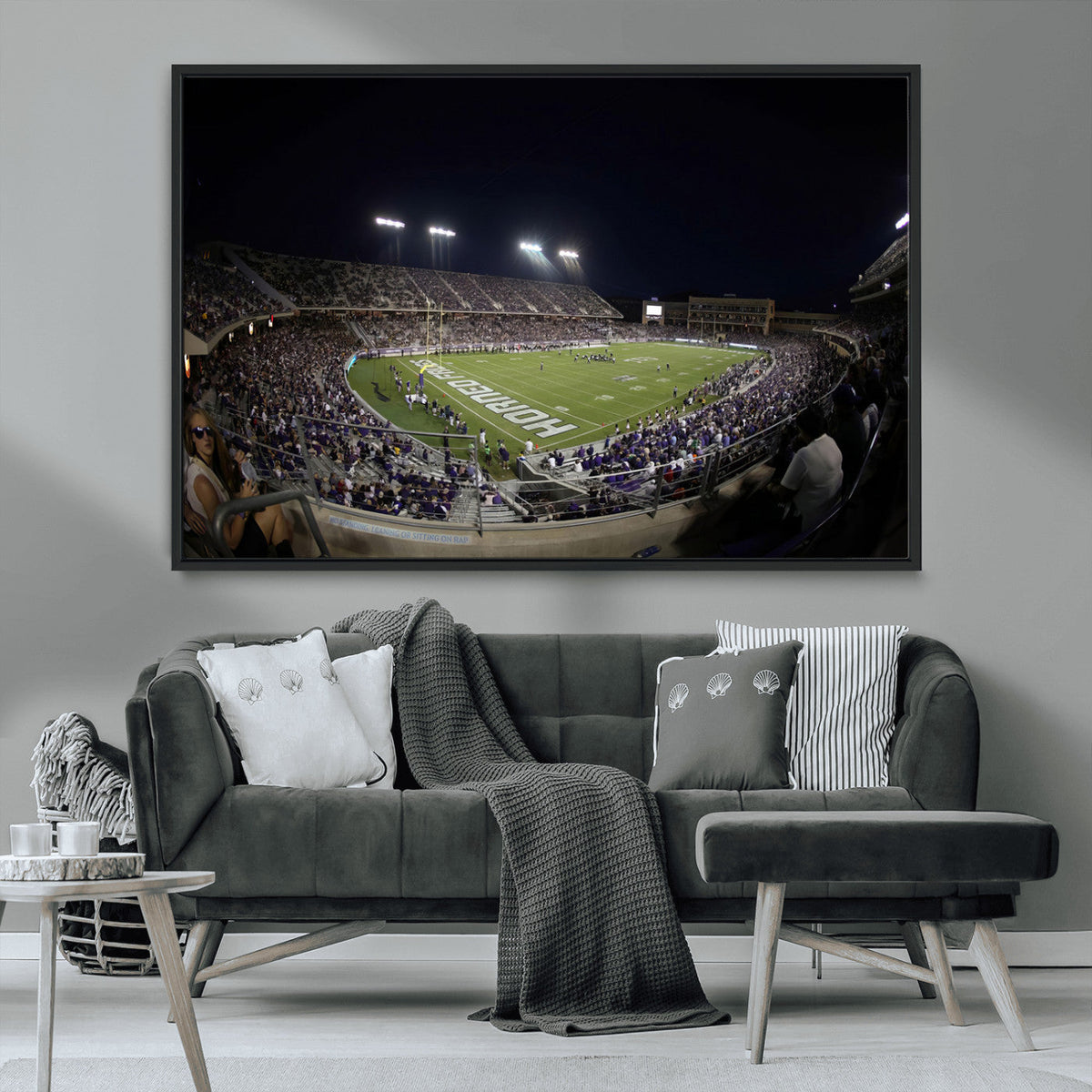 TCU Horned Frogs Football Team Print - Fort Worth Amon G.