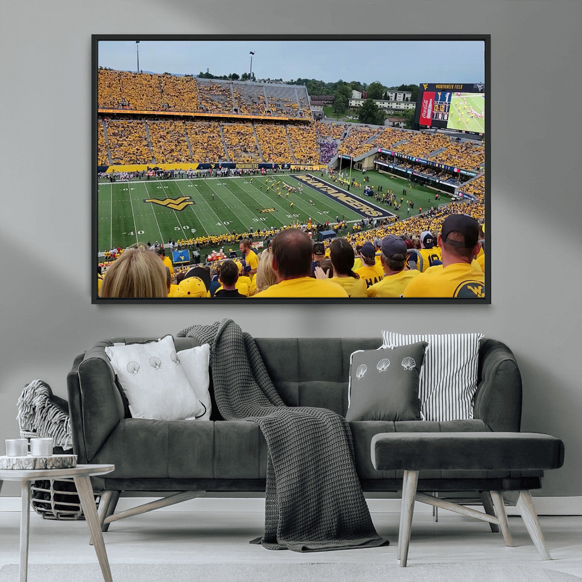 Puskar Stadium Canvas Print Wall Art - Morgantown Print -