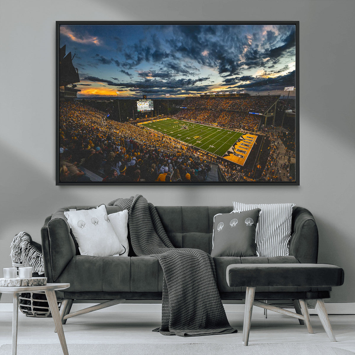 University of Wyoming Cowboys Football Team Print - Laramie