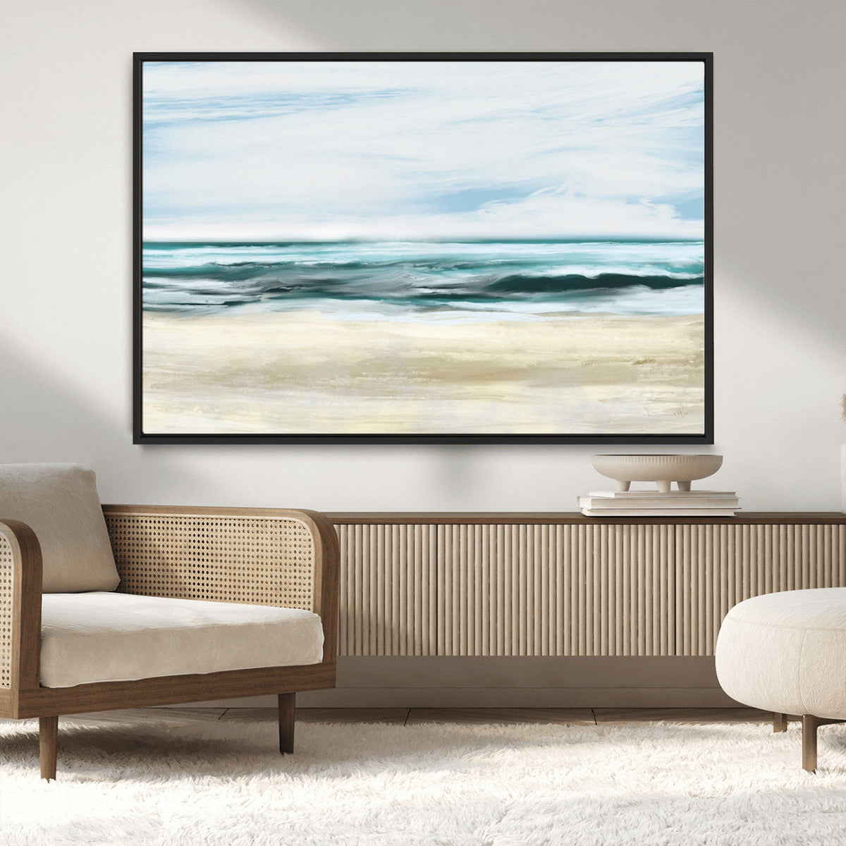 Ocean Abstract Wall Art Canvas Print
