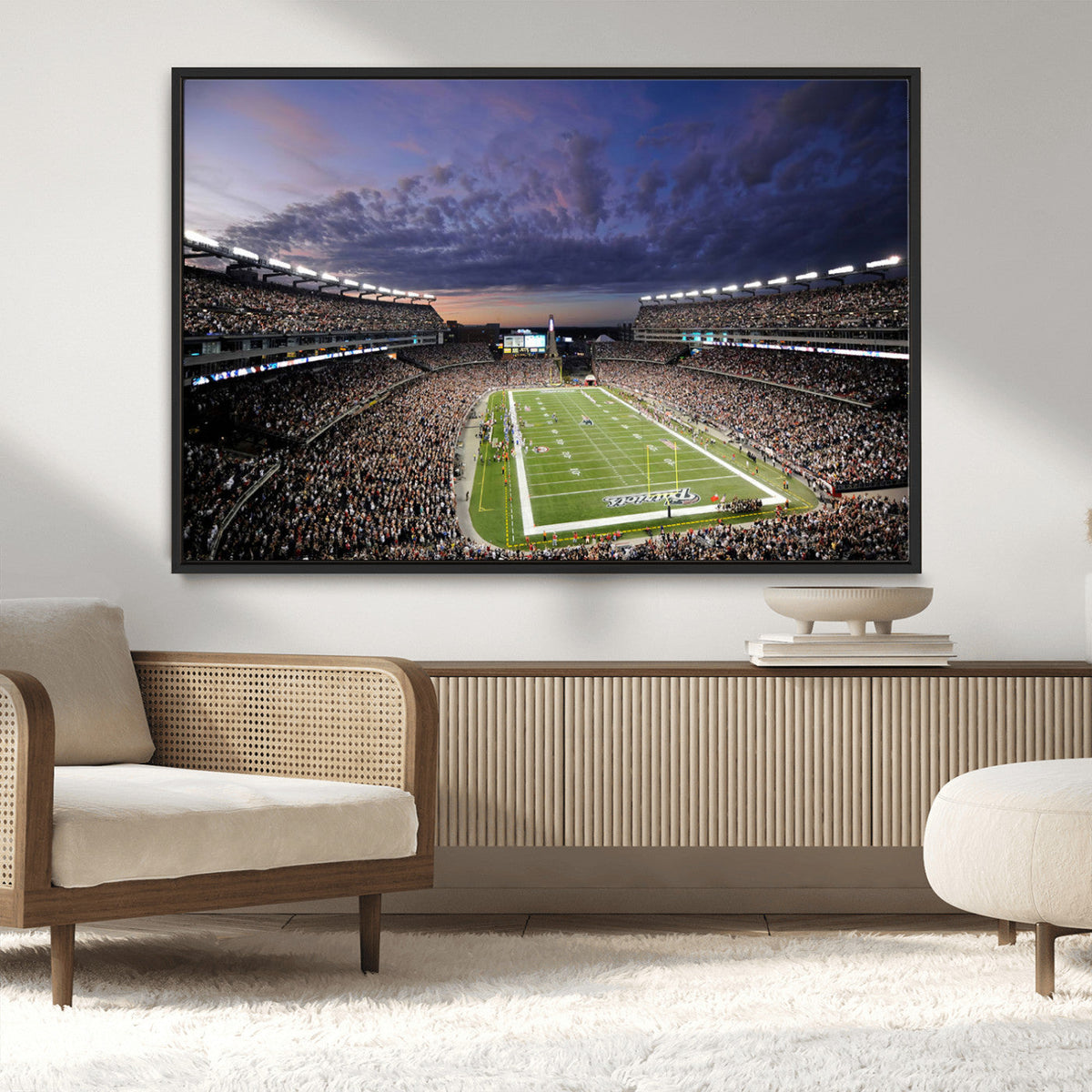 New England Patriots Football Team Print - Foxborough