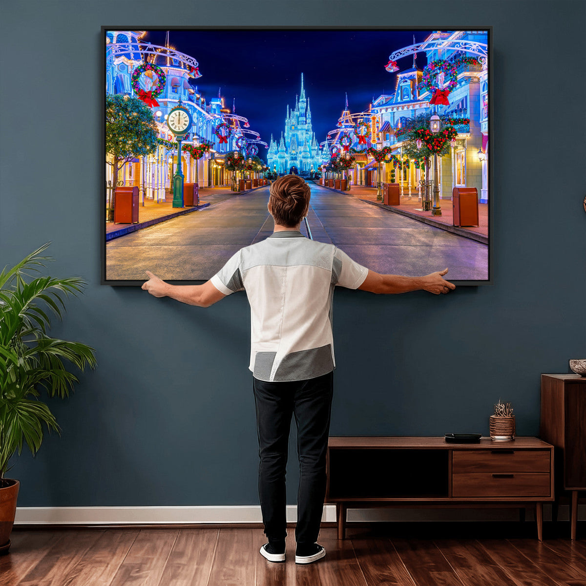 Disney Wall Art | Castle Large Wall Art Disney Magic Kingdom