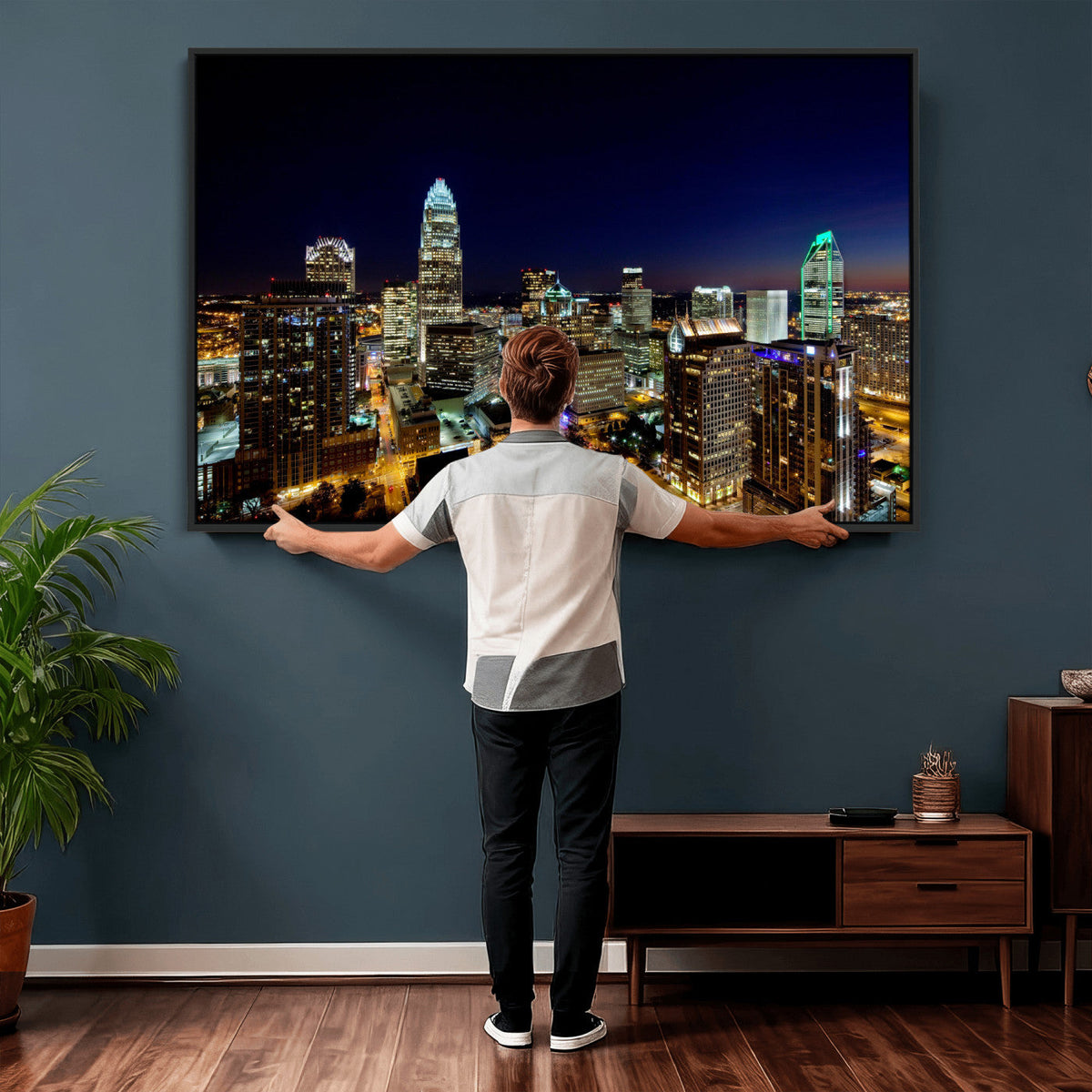 Atlanta Skyline Wall Art Canvas Print – Modern Cityscape