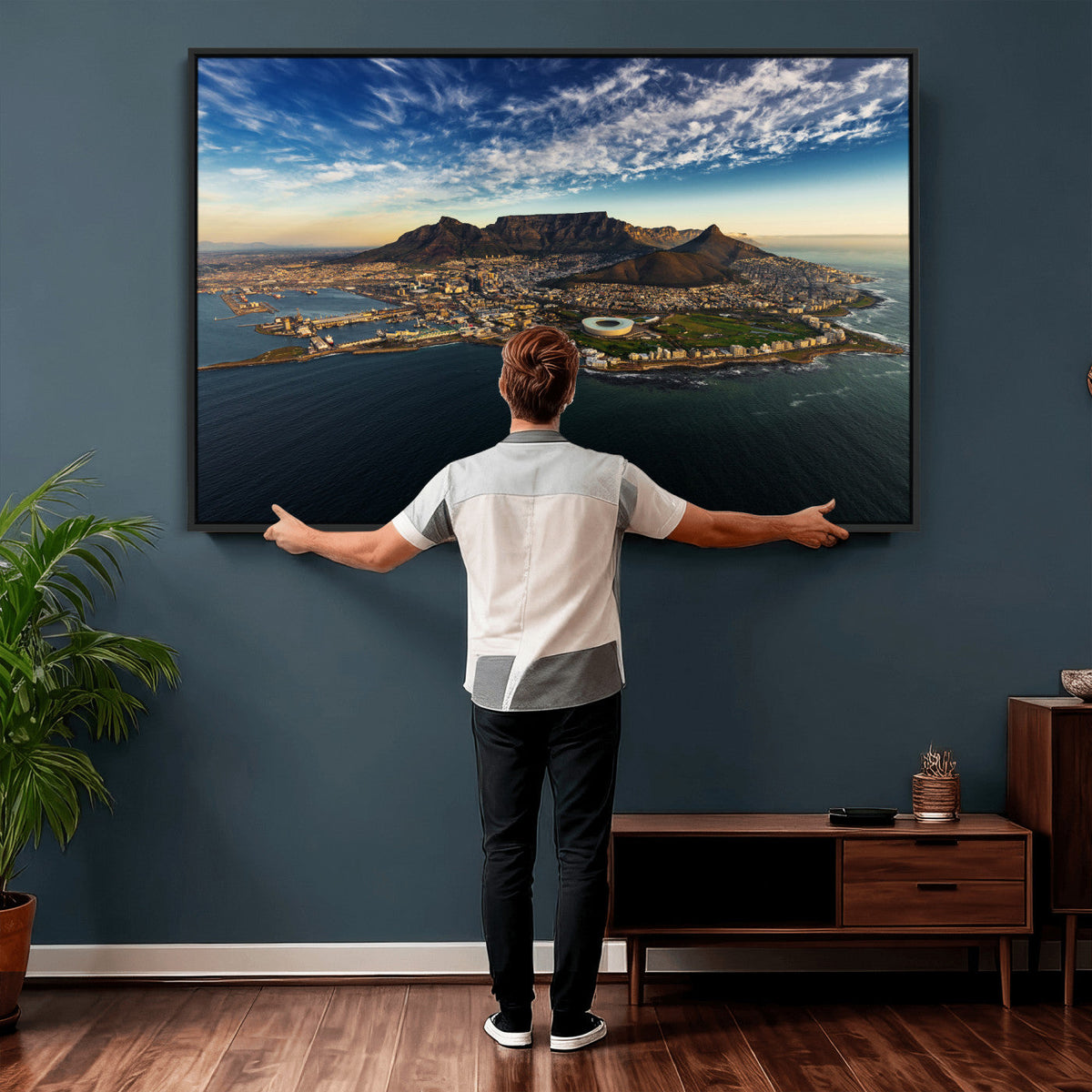 Cape Town Skyline Wall Art Canvas Print – Table Mountain