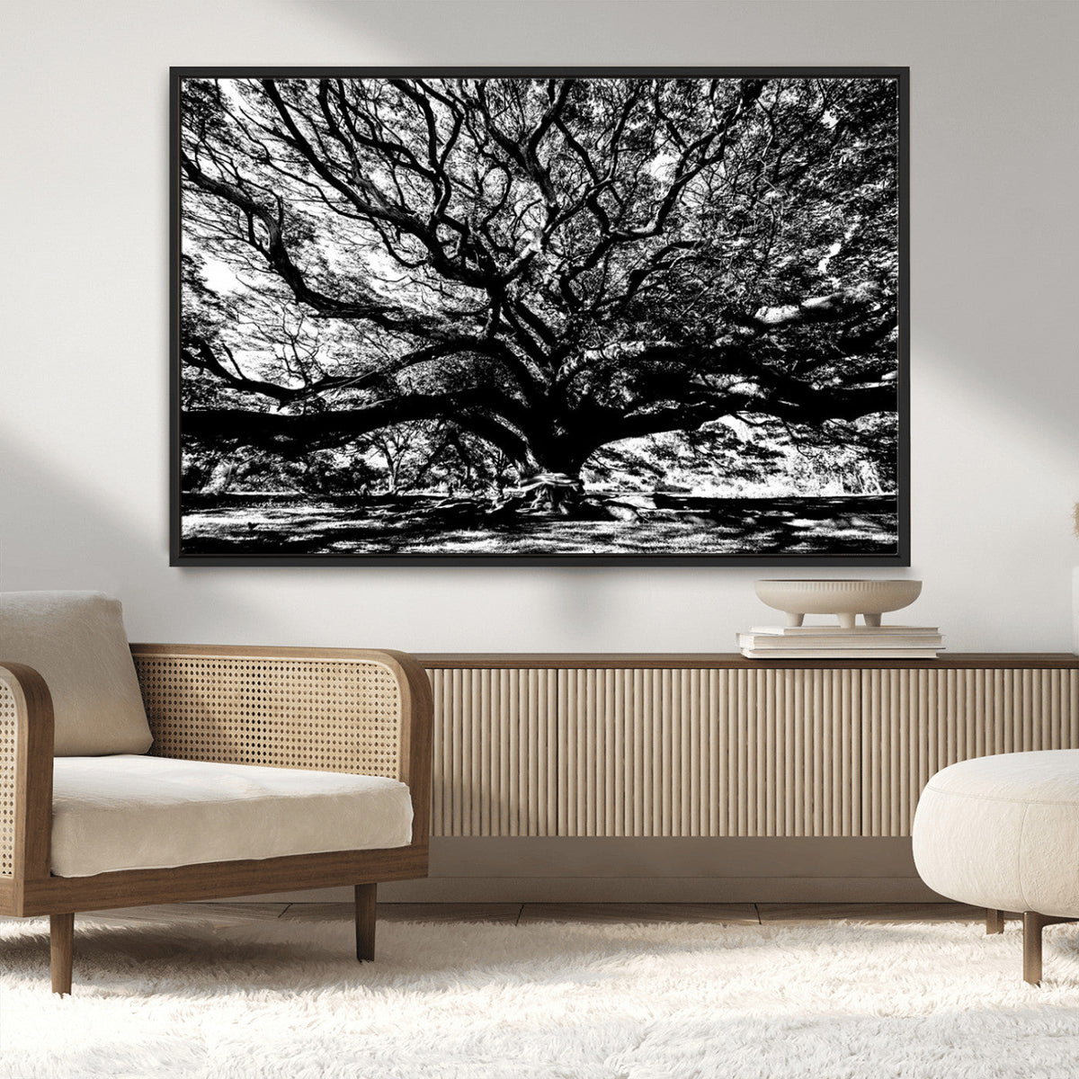 Mighty Angel Oak Wall Art | Angel Oak Tree Art Print