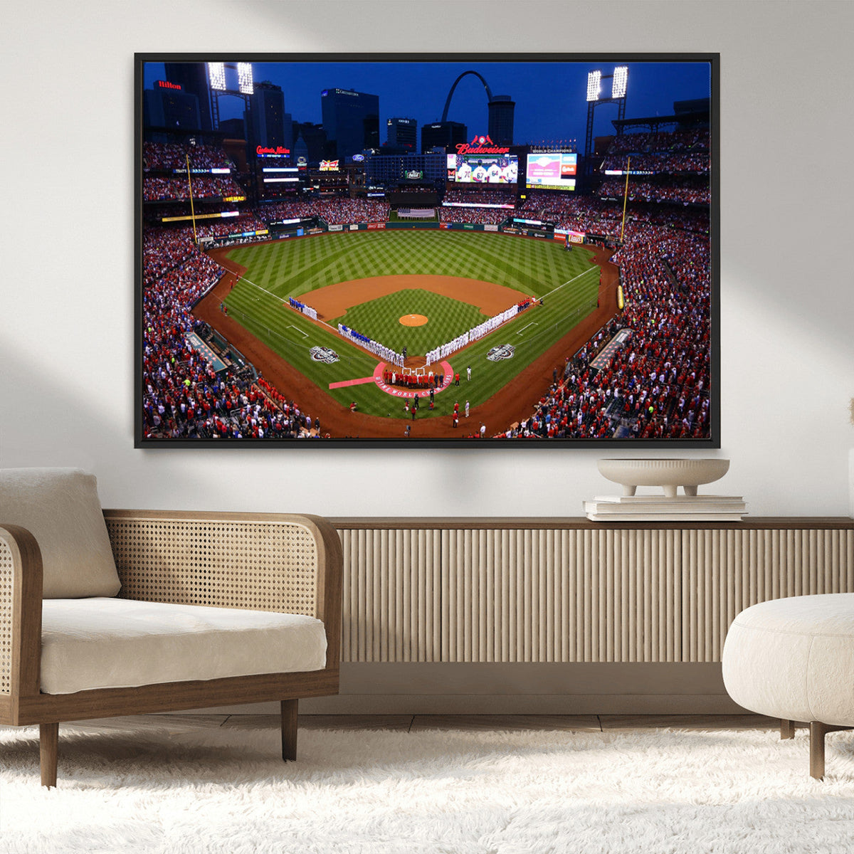 St. Louis Cardinals Baseball Team Print - Busch Stadium Wall