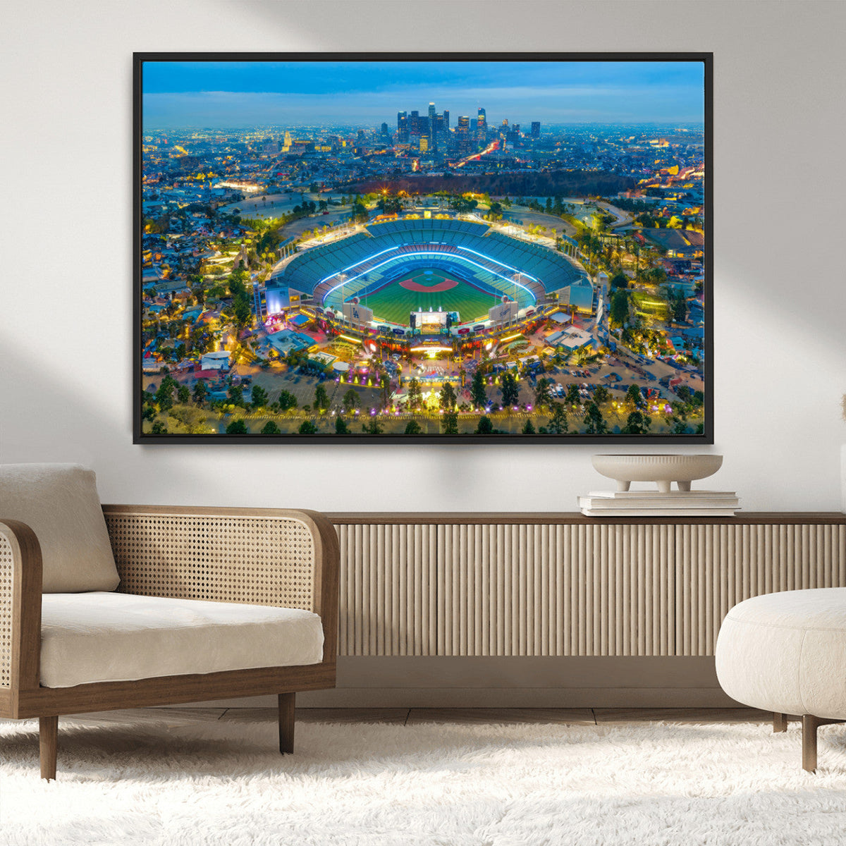 Los Angeles Dodgers Wall Art Canvas, Dodger Stadium Wall Art