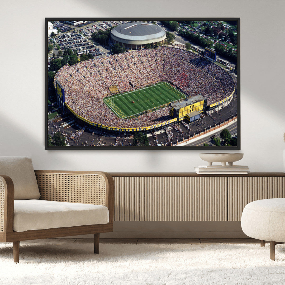 Michigan Wolverines Football Team Print - Ann Arbor Michigan