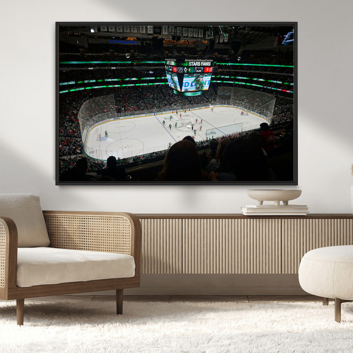American Airlines Center Dallas Stars Wall Art Canvas Print