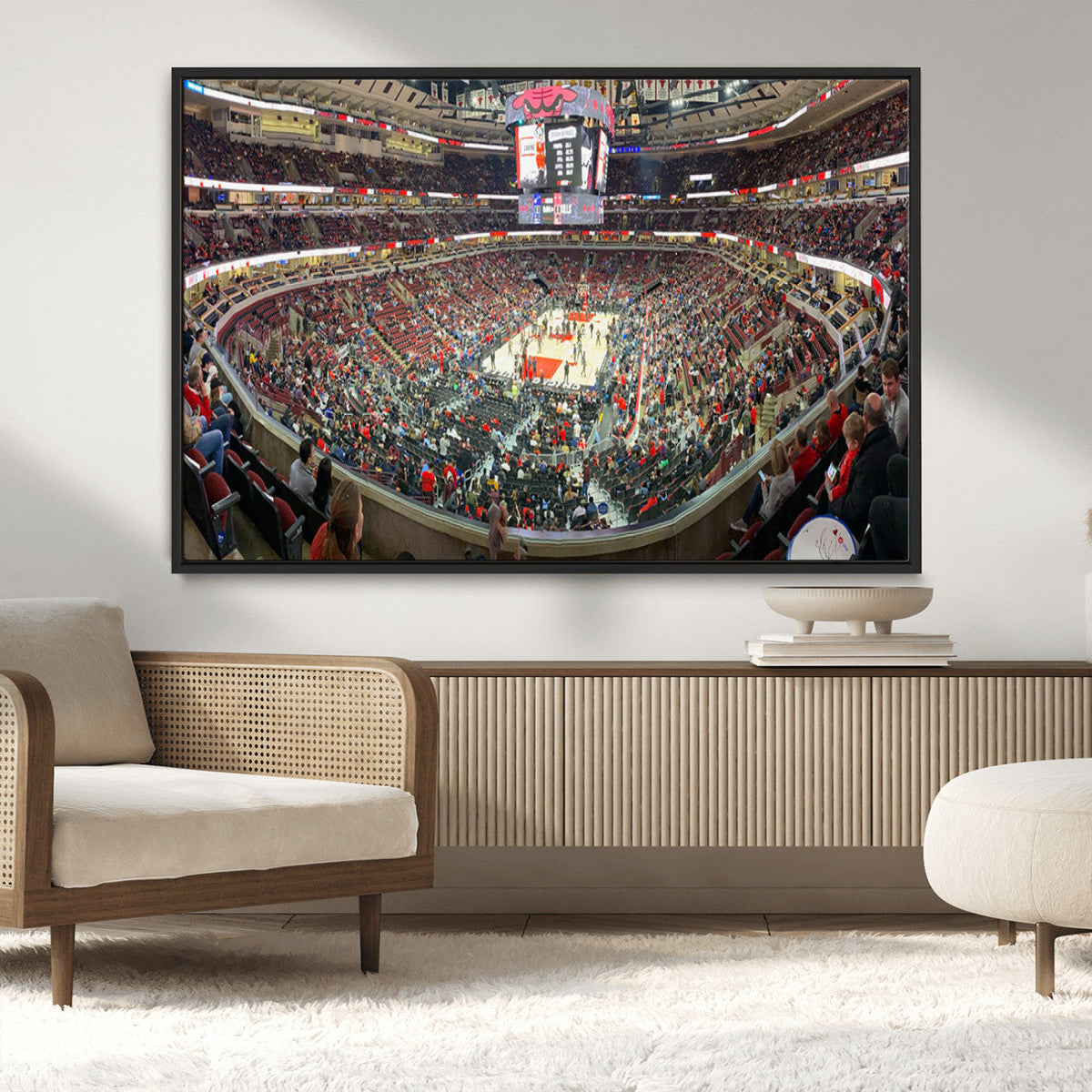 United Center Chicago Bulls Stadium Wall Art Canvas Print